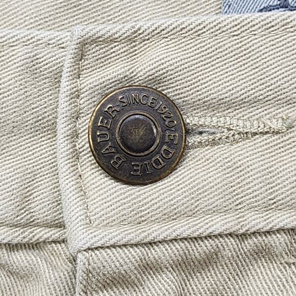 Eddie Bauer Jeans Mens 40X34 Tan Beige Stretch Denim Straight Leg Casual Preppy - Picture 2 of 14